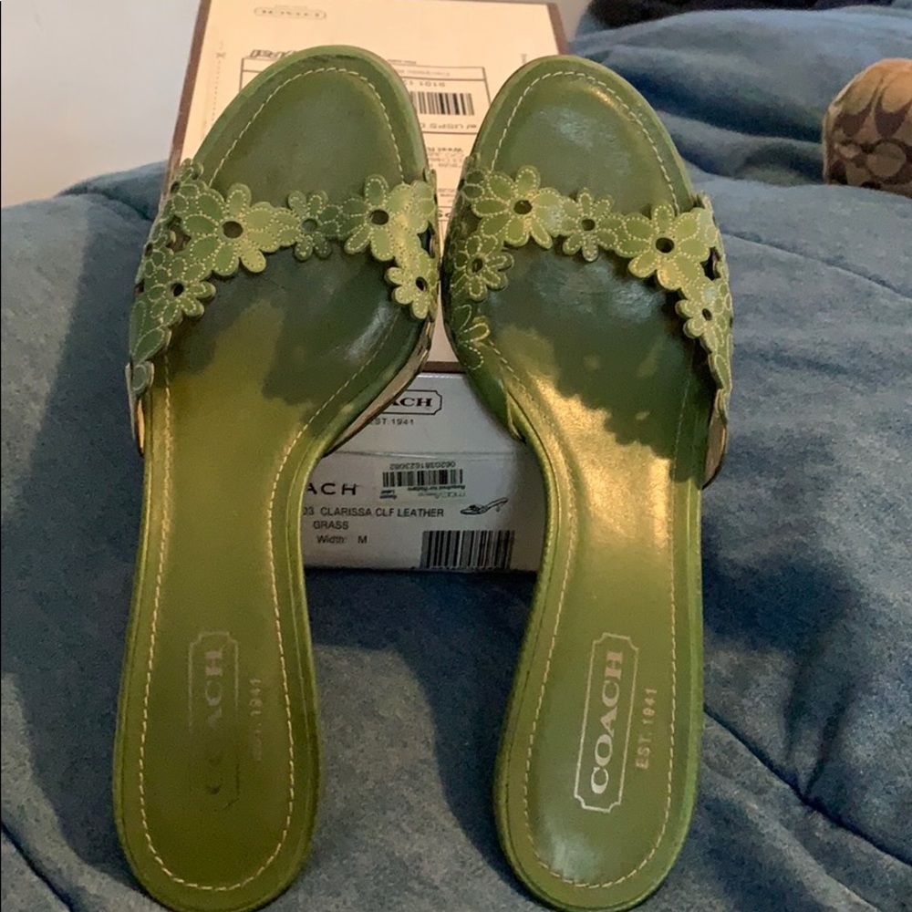 NIB Coach Clarissa Calf Leather Sandal